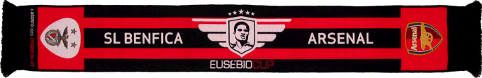 Cachecol Benfica Arsenal Eusébio Cup 2011