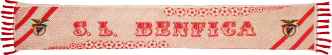 Cachecol SL Benfica Lã Estampado Bolas