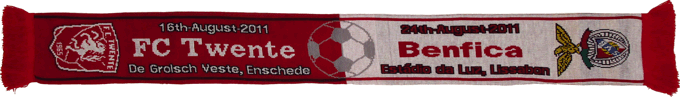 Cachecol Benfica Twente Eliminatória Liga Campeões 2011-12