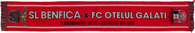 Cachecol Benfica Otelul Galati Liga dos Campeões 2011-12