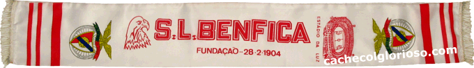 Cachecol SL Benfica Fundação 28-2-1904 Estampado