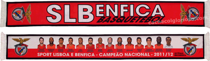 Cachecol SLBenfica Basquetebol Campeão Nacional 2011-12