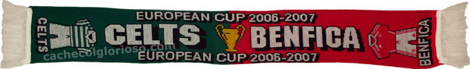 Cachecol Benfica Celtic Liga Campeões 2006-07