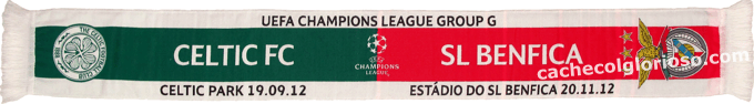 Cachecol Benfica Celtic Liga dos Campeões 2012-13