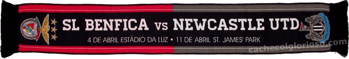 Cachecol Benfica Newcastle Liga Europa 2012-13