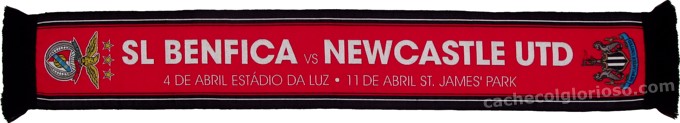 Cachecol Benfica Newcastle Liga Europa 2012-13