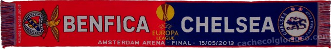 cachecol benfica chelsea final liga europa 2012-13