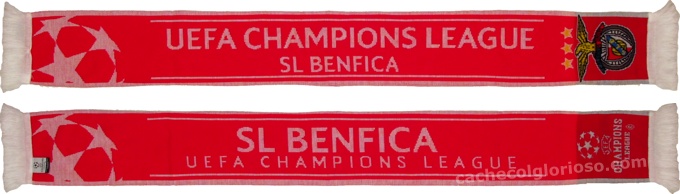 cachecol sl benfica uefa champions league vermelho 2013-14