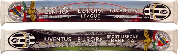 cachecol benfica juventus liga europa 2013-14