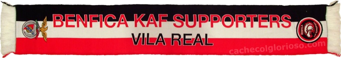 cachecol benfica kaf supporters vila real
