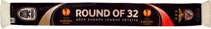 cachecol benfica paok liga europa 2013-14
