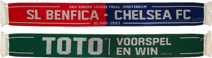 cachecol benfica chelsea final liga europa 2012-13