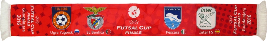 cachecol benfica futsal futsal cup finals 2015-16