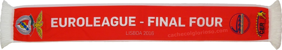 cachecol benfica hoquei euroleague final four 2015-16