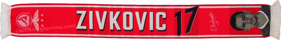cachecol benfica atletas 2016-17 zivkovic 17