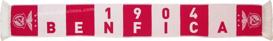 cachecol benfica 1904 listas rosa branco logo mono ILJ2806